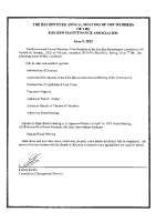 Reconvened Annual Meeting Agenda (2025-06)