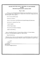 Annual Meeting Agenda
