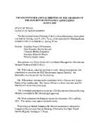 Reconvened Annual Minutes